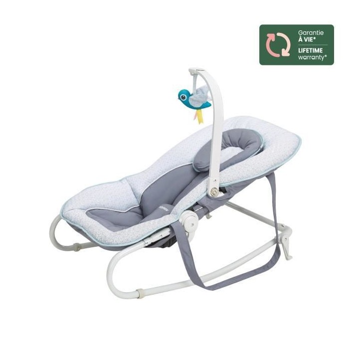 Babymoov Transat pour bébé Graphik Bleu et gris