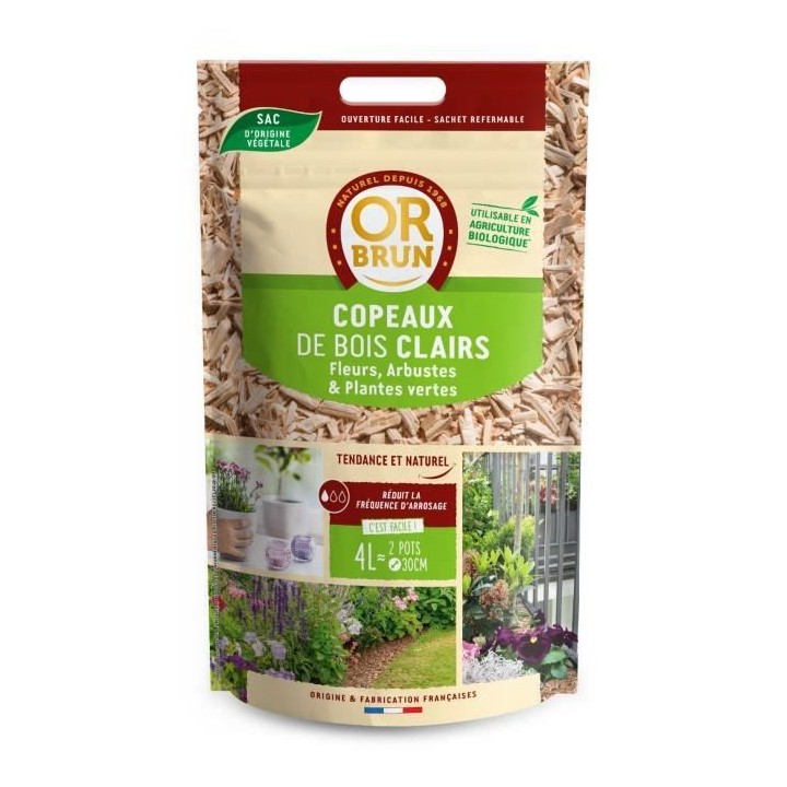 OR BRUN Copeaux clairs 4l