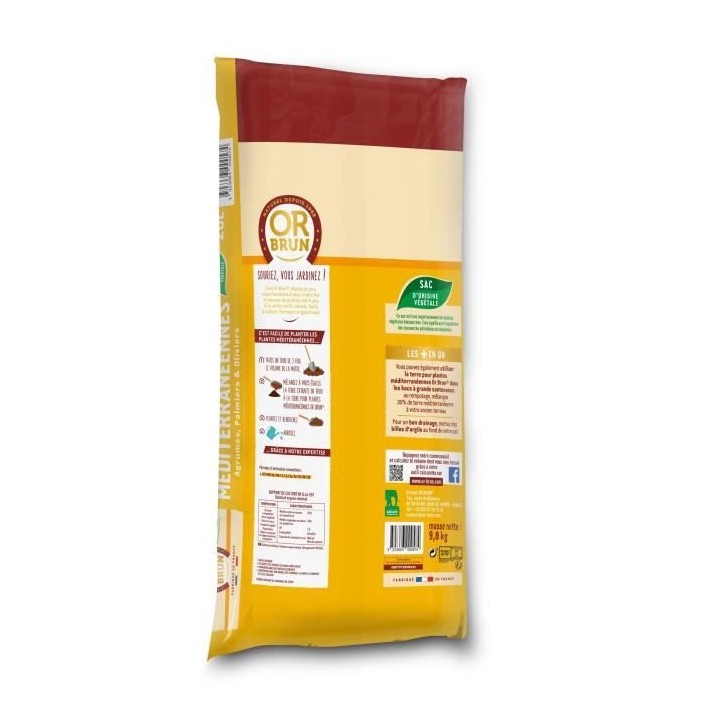 OR BRUN - OBRTMED20 - Terre Pour Plantes Mediteraneennes - Amplifie Le