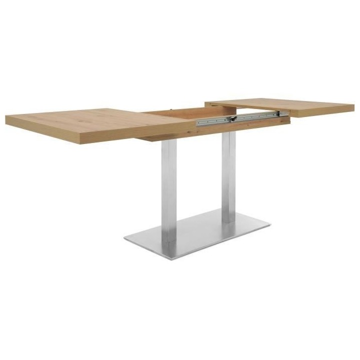 ORLANDO Table a manger a rallonge - Style contemporain - Décor chene