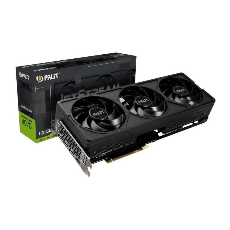 PALIT - Nvidia - Carte Graphique - GeForce RTX 4070 JetStream - 12Go