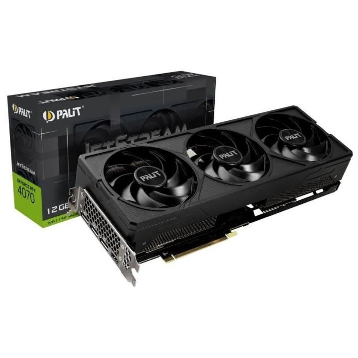 PALIT - Nvidia - Carte Graphique - GeForce RTX 4070 JetStream - 12Go