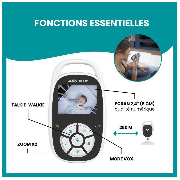 Babymoov Babyphone vidéo pour bébé YOO-See