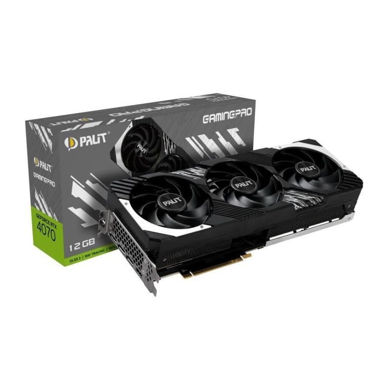 PALIT - Nvidia - Carte Graphique - GeForce RTX 4070 GamingPro - 12Go