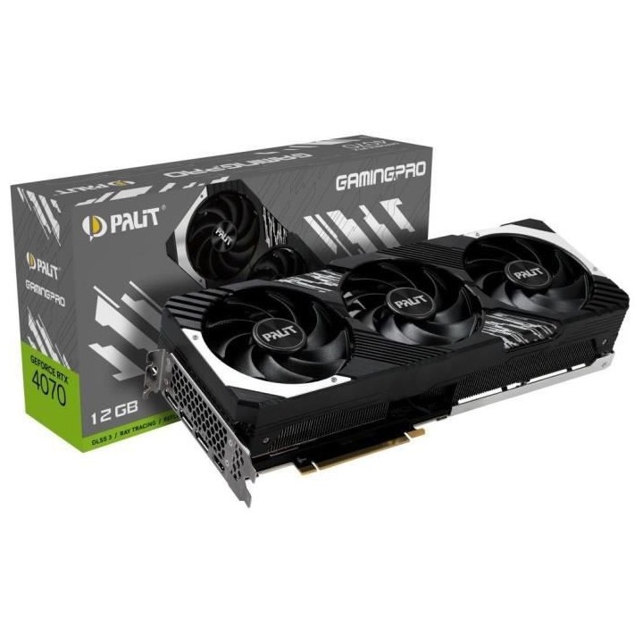 PALIT - Nvidia - Carte Graphique - GeForce RTX 4070 GamingPro - 12Go