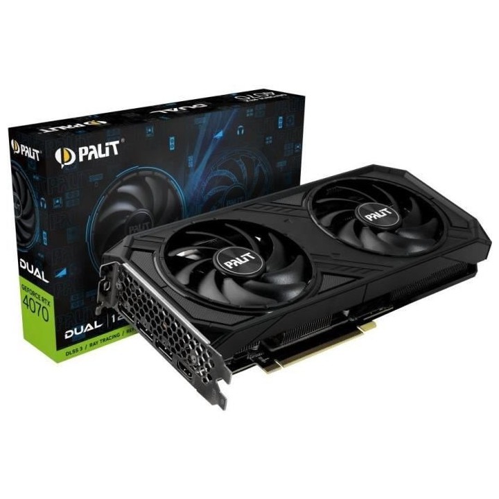PALIT Carte Graphique - GeForce RTX 4070 Dual - 12Go