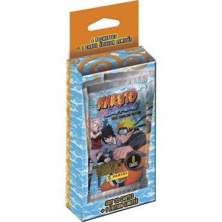 NARUTO SHIPPUDEN TRADING CARDS - BLISTER 4 POCHETTES + CARTE EDITION L