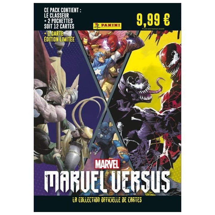 Marvel versus - pack pour démarrer ta collection PANINI