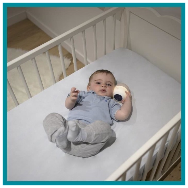 Babymoov Veilleuse LED a capteur Squeezy Gris et blanc