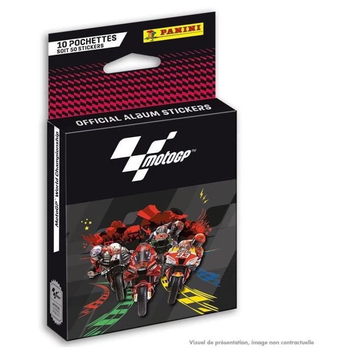 MOTO GP STICKERS - BLISTER 10 POCHETTES