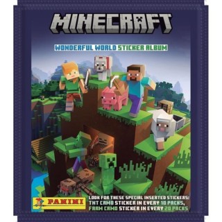 MINECRAFT 2 - BLISTER 6 POCHETTES + 1 CARTE EDITION LIMITEE