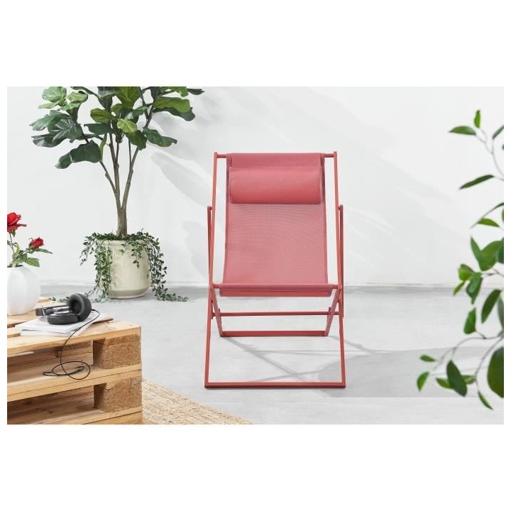 Chilienne PAROS - Structure en acier - L 63 x P 104 x H 85 cm - Terrac