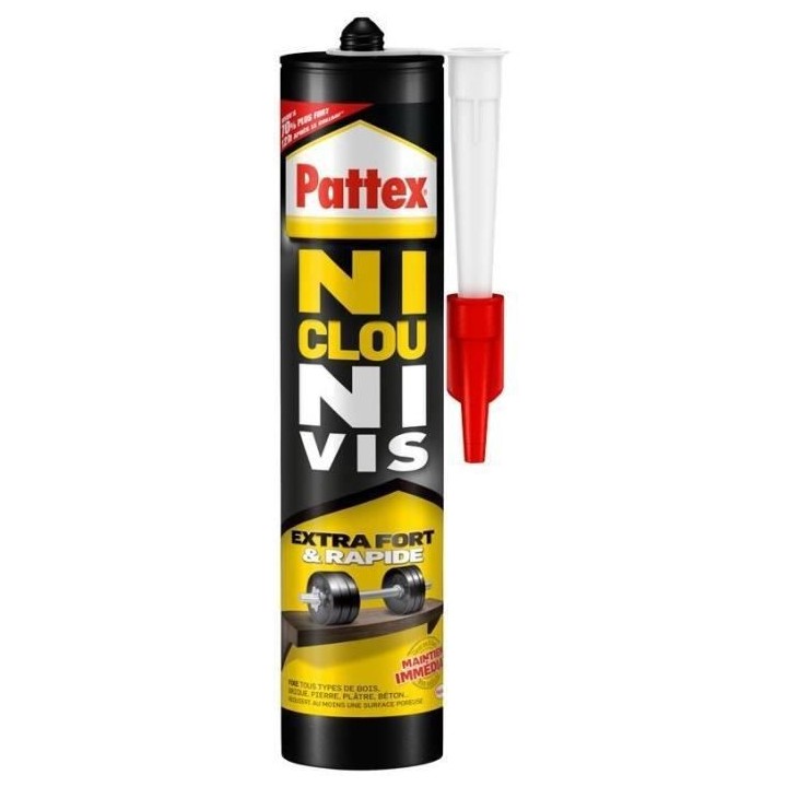Colle de contact Ni Clous Ni Vis cartouche 380 g - PATTEX - 1952385