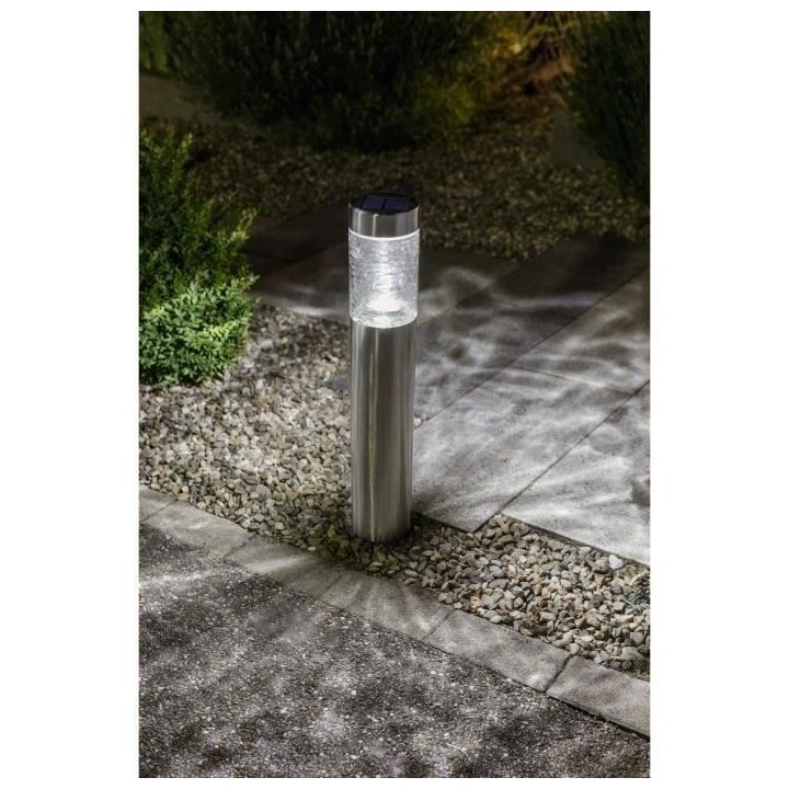 GALIX - Borne solaire inox H72 - Nombre de Lumens : 50 - Durée maximu