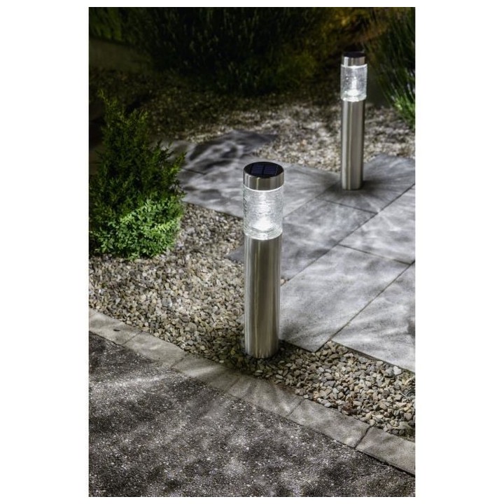 GALIX - Borne solaire inox H72 - Nombre de Lumens : 50 - Durée maximu