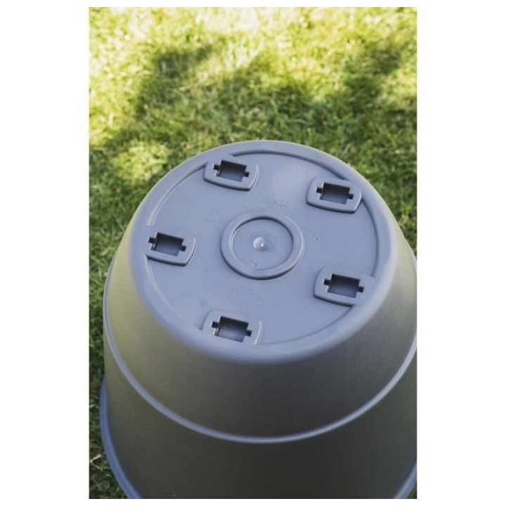 Pot de fleurs d'extérieur JOY - Pot Rond - Coloris Granite - Ø58,8 x