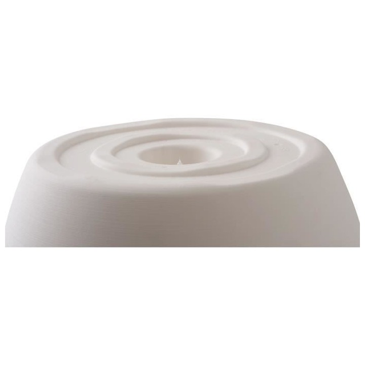 Pot de fleurs d'extérieur JOY, Pot Rond, Coloris Blanc - Ø48,8 x H.4