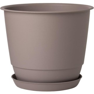 Pot de fleurs d'extérieur JOY - Pot Rond - Coloris Taupe - Ø58,8 x H