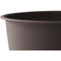 Pot de fleurs d'extérieur JOY - Pot Rond - Coloris Taupe - Ø58,8 x H.48,8 cm - 86,2 litres - Pot plastique recyclé - PoeTIC