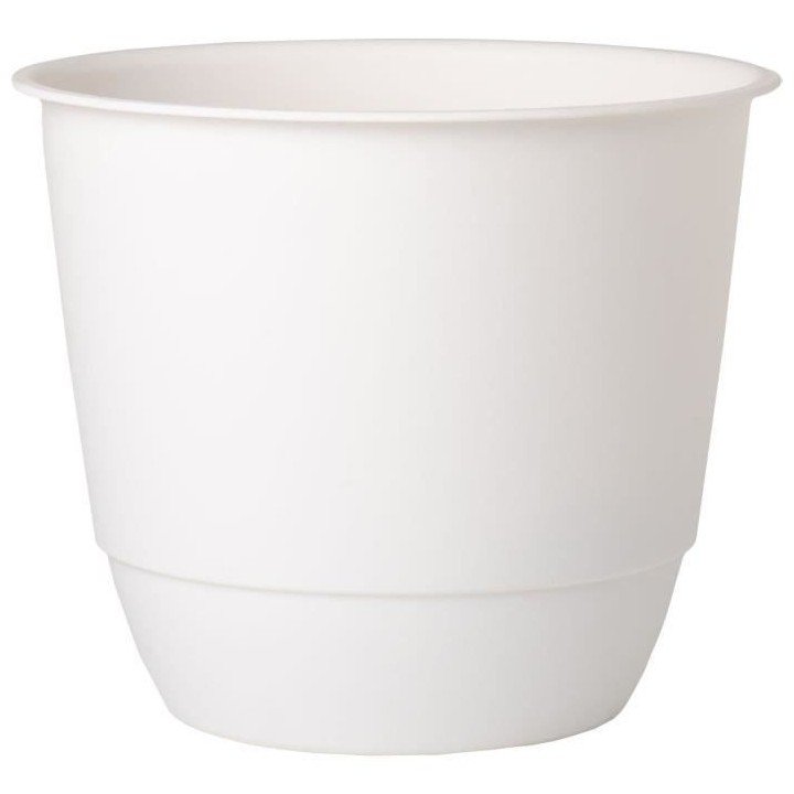 Pot de fleurs d'extérieur JOY - Pot Rond - Coloris Blanc - Ø58,8 x H
