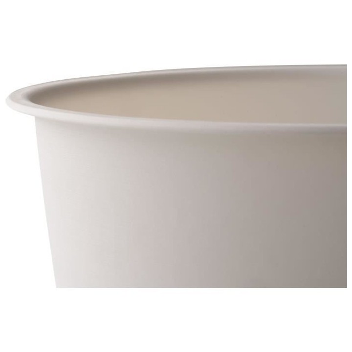 Pot de fleurs d'extérieur JOY - Pot Rond - Coloris Blanc - Ø58,8 x H