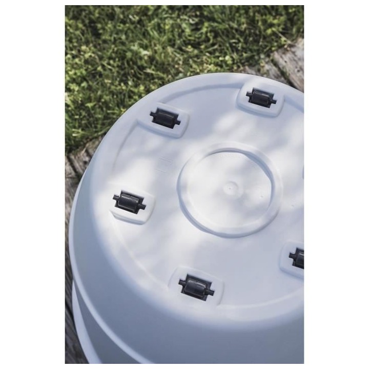 Pot de fleurs d'extérieur JOY - Pot Rond - Coloris Blanc - Ø58,8 x H