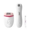 PHILIPS BRP506/00 Coffret Epilation Corps, Visage et Maillot - Epilateur électrique Satinelle Compact + Tondeuse zones sensible