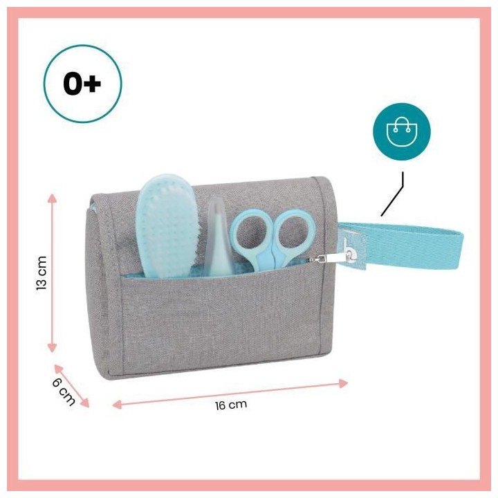Babymoov Trousse de soin pour bébé, 6 Accessoires, avec Thermometre
