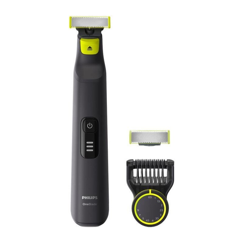 Rasoir/Tondeuse PHILIPS QP6530/16 OneBlade PRO pour visage et corps Wet & Dry - 12 hauteurs de coupe - 1 sabot et 1 lame