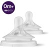 Lot de 2 Tétines Natural 3.0 PHILIPS AVENT SCY962/02 - Des la naissance