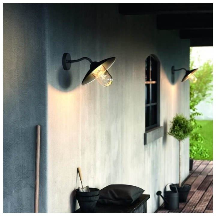 HAMMOCK-Applique d'extérieur Descendante Noir L30cm Noir Philips