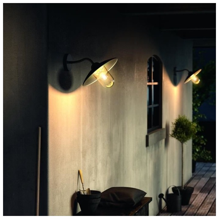 HAMMOCK-Applique d'extérieur Descendante Noir L30cm Noir Philips