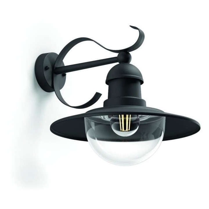 PHILIPS Topiary Applique murale extérieure - Noire - 1x60W - 230V