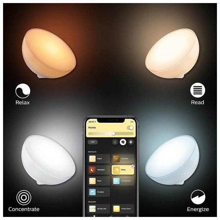 Philips Hue Go Lampe portable connectée White and Color Compatible Bl