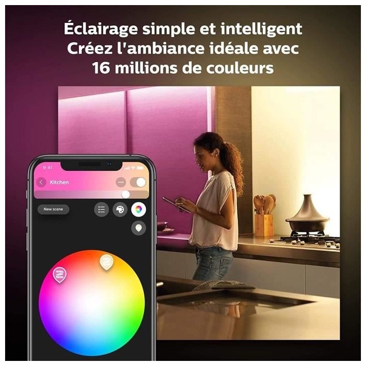 Hue Ambiance White & Color - PHILIPS - Indoor LightStrips Plus - 2 m -