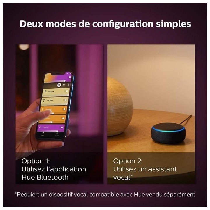 Philips Hue White & Color Ambiance, lampe Bloom, 4eme génération - B