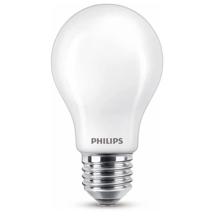 Philips, pack de 3 ampoules E27 LED 60W, blanc chaud