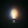 Philips Hue White Ambiance, ampoule LED connectée E27 Filament ST64, compatible Bluetooth, fonctionne avec Alexa, Google et Hom