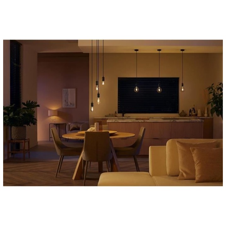 Philips Hue White Ambiance, ampoule LED connectée E27 Filament ST64,