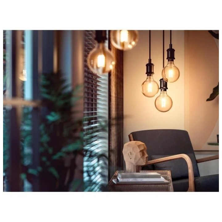 Philips Hue White Ambiance, ampoule LED connectée E27 Filament G93 Gl