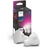 Philips Hue Ampoules LED Connectées White & Color Ambiance GU10, Bluetooth, pack de 2, fonctionne avec Alexa, Google et Homekit