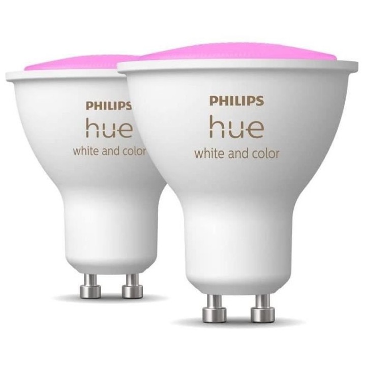 Philips Hue Ampoules LED Connectées White & Color Ambiance GU10, Blue