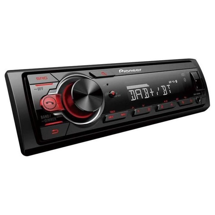 Autoradio - PIONEER - MVH-330DAB - USB - DAB+ - AUX - Bluetooth