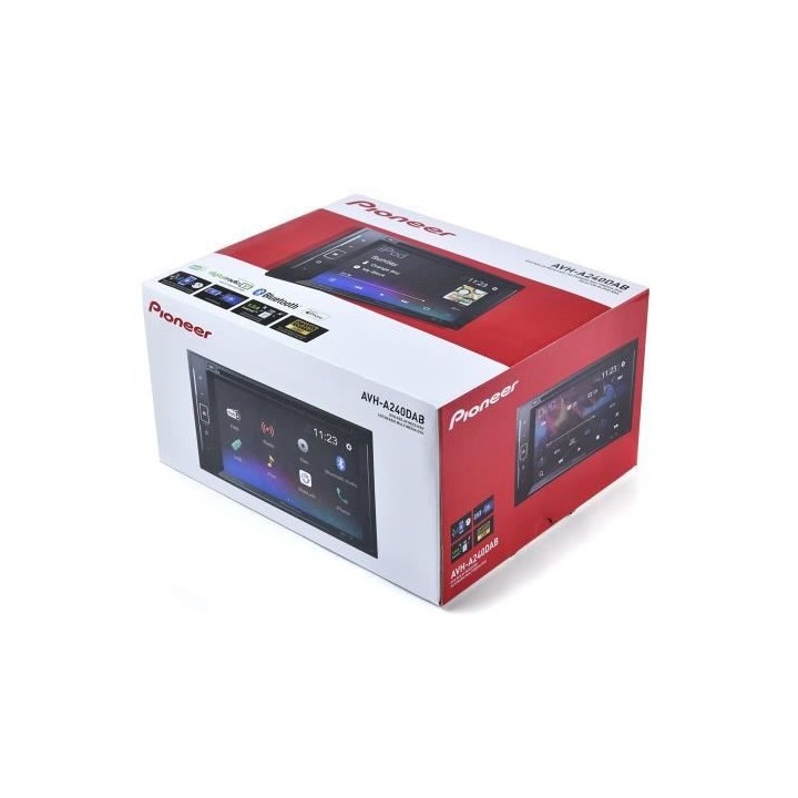 Autoradio - PIONEER - AVH-A240DABDAB - DVD - USB - 2 DIN - 6,2 - DAB+