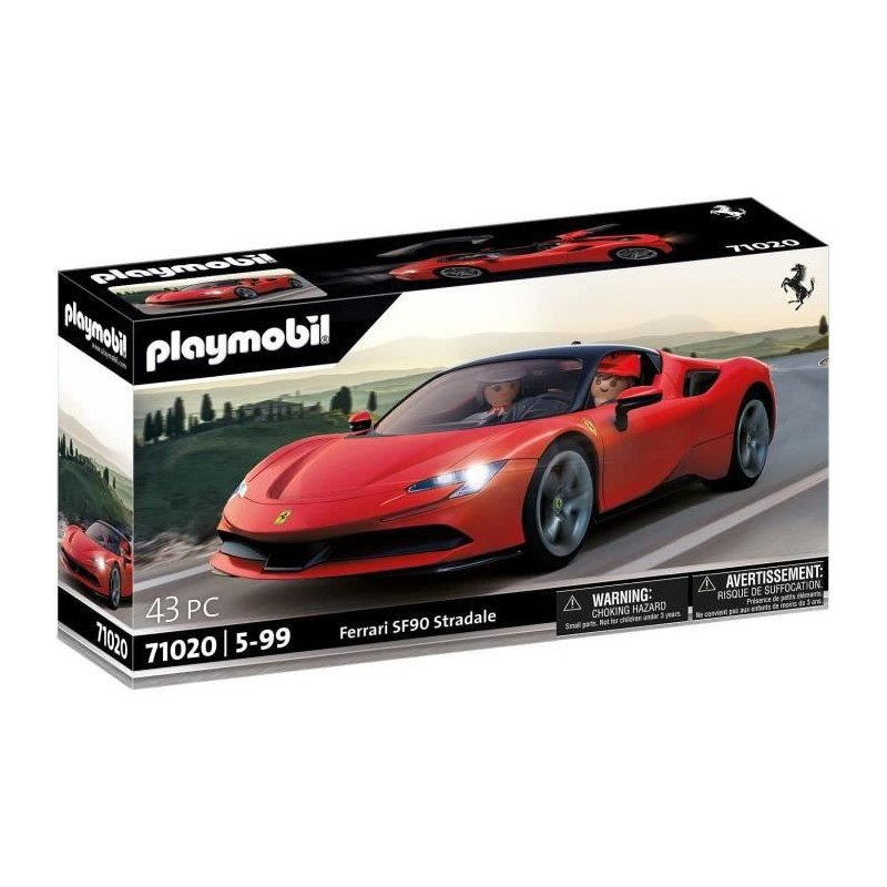 PLAYMOBIL - 71020 - Ferrari SF90 Stradale - Classic Cars - Voiture de collection