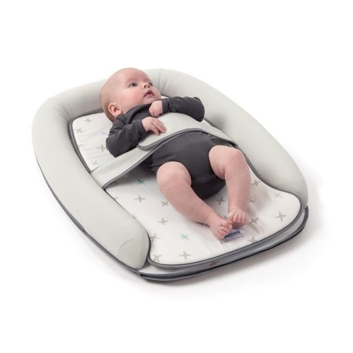 BABYMOOV Matelas a langer doomoo gris / bleu