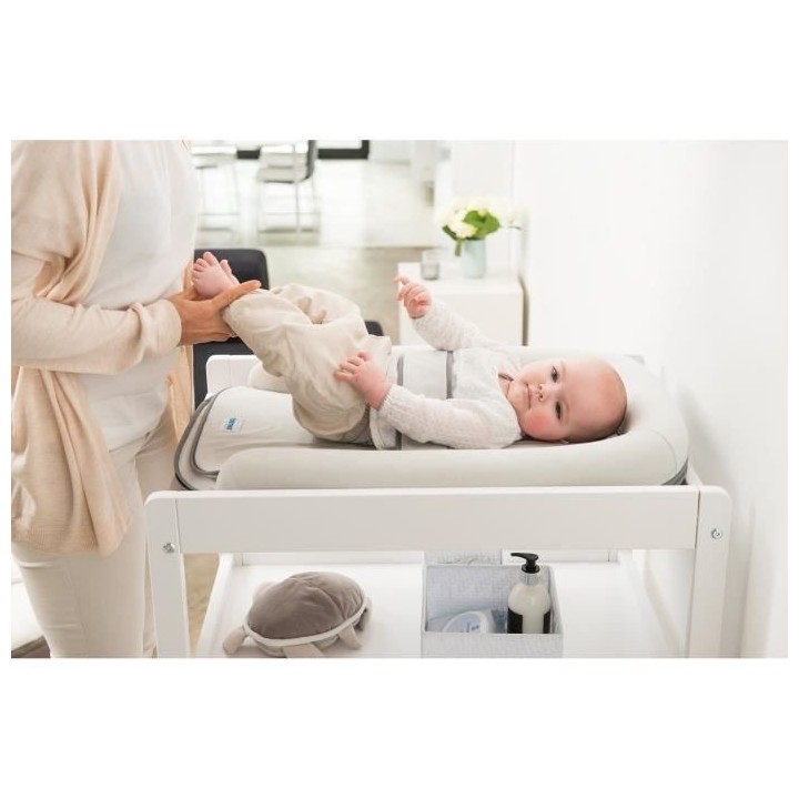 BABYMOOV Matelas a langer doomoo gris / bleu