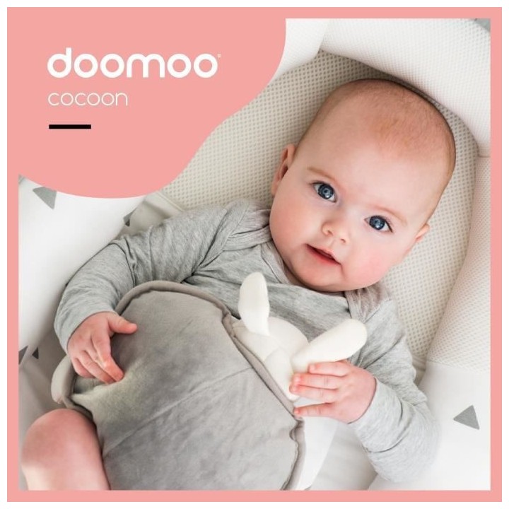 BABYMOOV Réducteur de lit Doomoo Cocoon gris