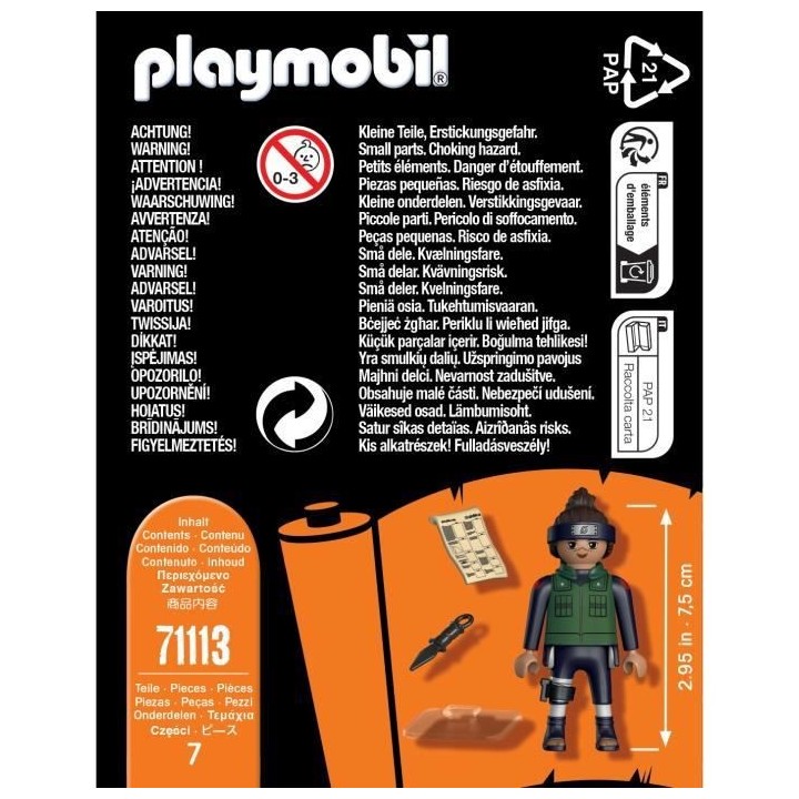 PLAYMOBIL - 71113 - Iruka - Naruto Shippuden