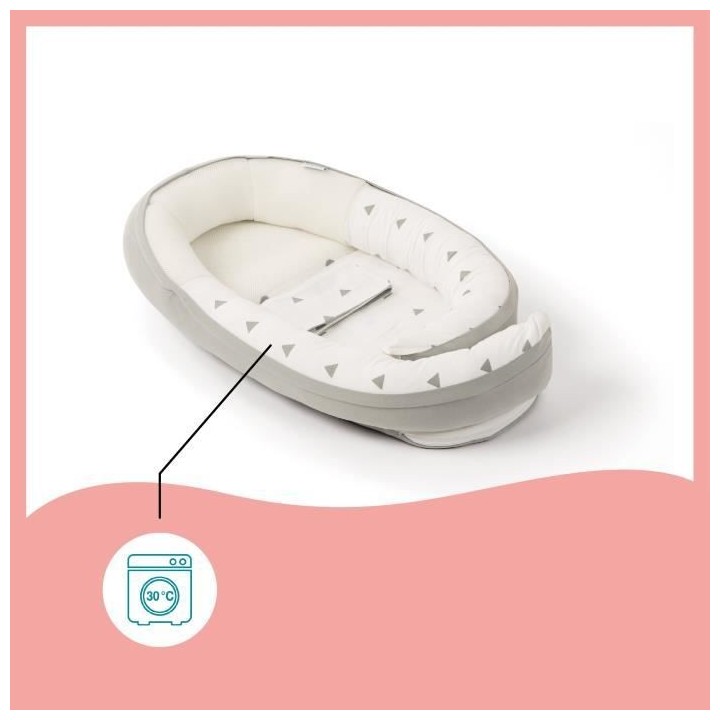 BABYMOOV Réducteur de lit Doomoo Cocoon gris